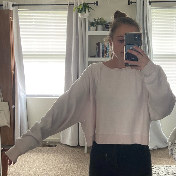 Pacsun Pink Cropped Crewneck - Picture 5 of 5